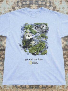 Sea Otter T-shirt, National Geographic Go With the Flow Tee , Cute Annimal Shirt